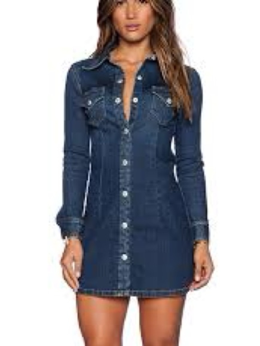 NWOT Alexa Chung x AG Adriano Goldschmied Denim Jean Pixie Dress